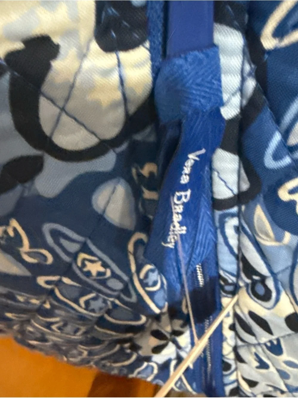 Vera Bradley Blue Floral Quilted Tote Bag